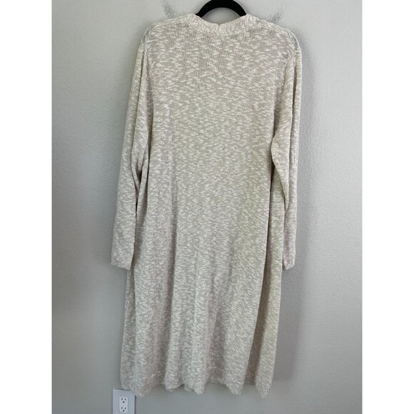 J Jill Womens Plus 2X Beige Cardigan Sweater Set Mid Length 2 Piece Knit Top - Picture 7 of 10
